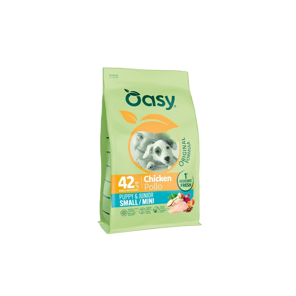 Oasy Original Formula Puppy & Junior Small/Mini al Pollo