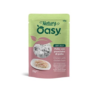 Oasy Natury Soft Jelly al Pollo con Prosciutto di Pollo in Bustina