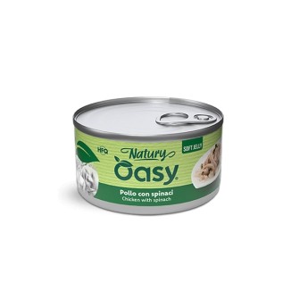 Oasy Natury Soft Jelly al Pollo con Spinaci in Lattina