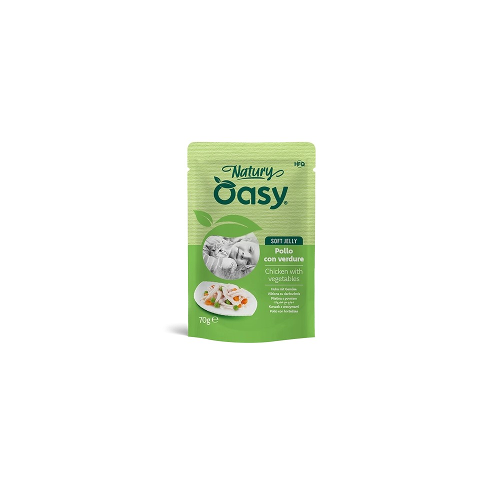 Oasy Natury Soft Jelly al Pollo con Verdure in Bustina