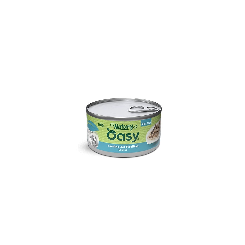 Oasy Natury Soft Jelly al Sardine del Pacifico in Lattina