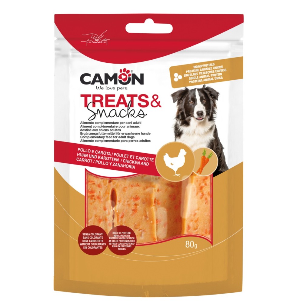 Camon Jerky di Pollo e Carote in Bustina