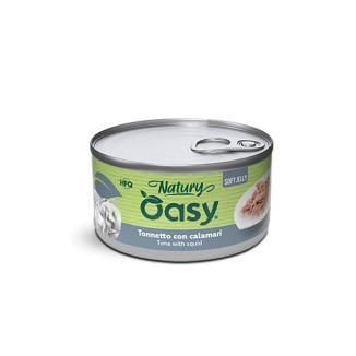 Oasy Natury Soft Jelly al Tonno con Calamari in Lattina