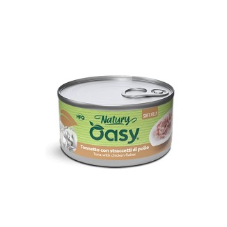 Oasy Natury Soft Jelly al Tonno con Straccetti di Pollo in Lattina