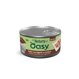 Oasy Natury Soft Jelly al Pollo con Fegato e Verdure in Lattina