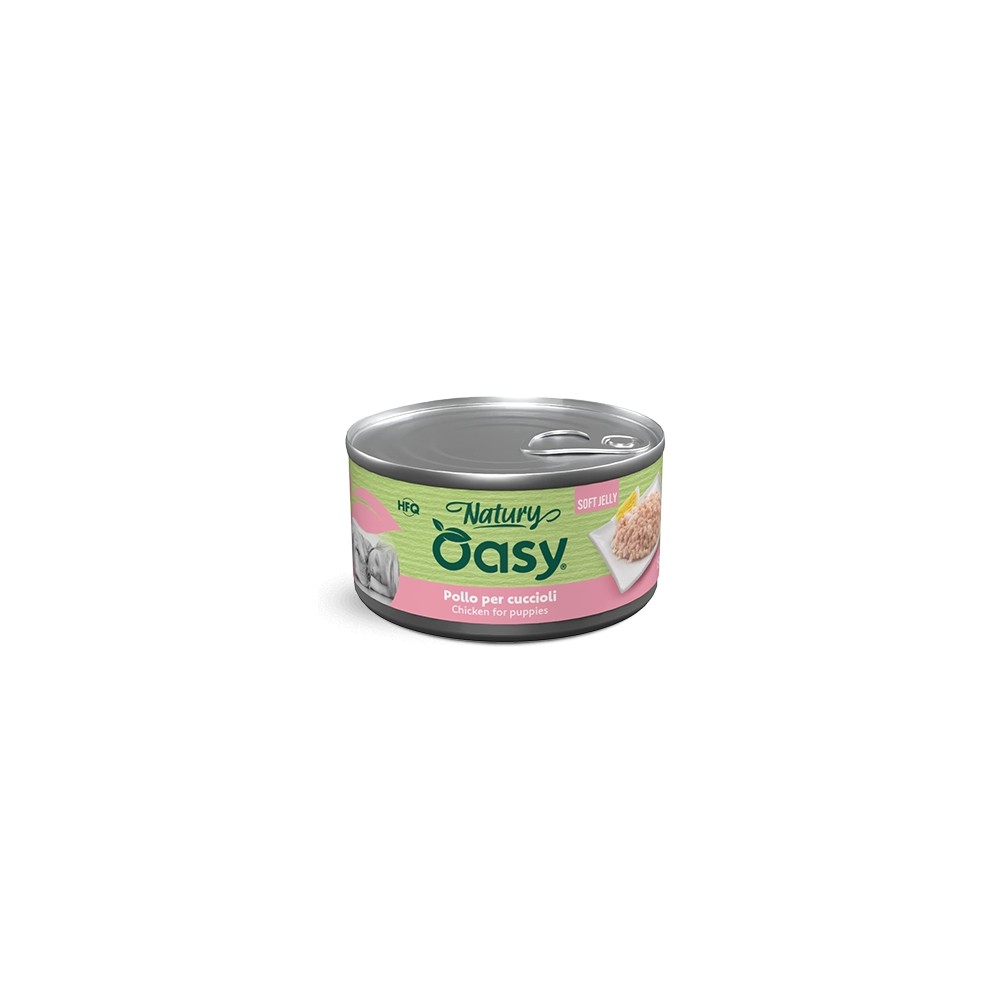 Oasy Natury Soft Jelly Puppy al Pollo in Lattina