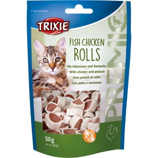 Trixie Fish Chicken Rolls al Pollo e Merluzzo d'Alaska in Bustina