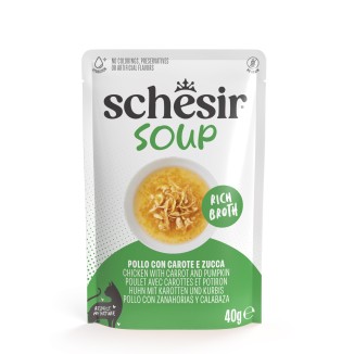 Schesir Soup Rich Broth al Pollo con Carote e Zucca in Bustina