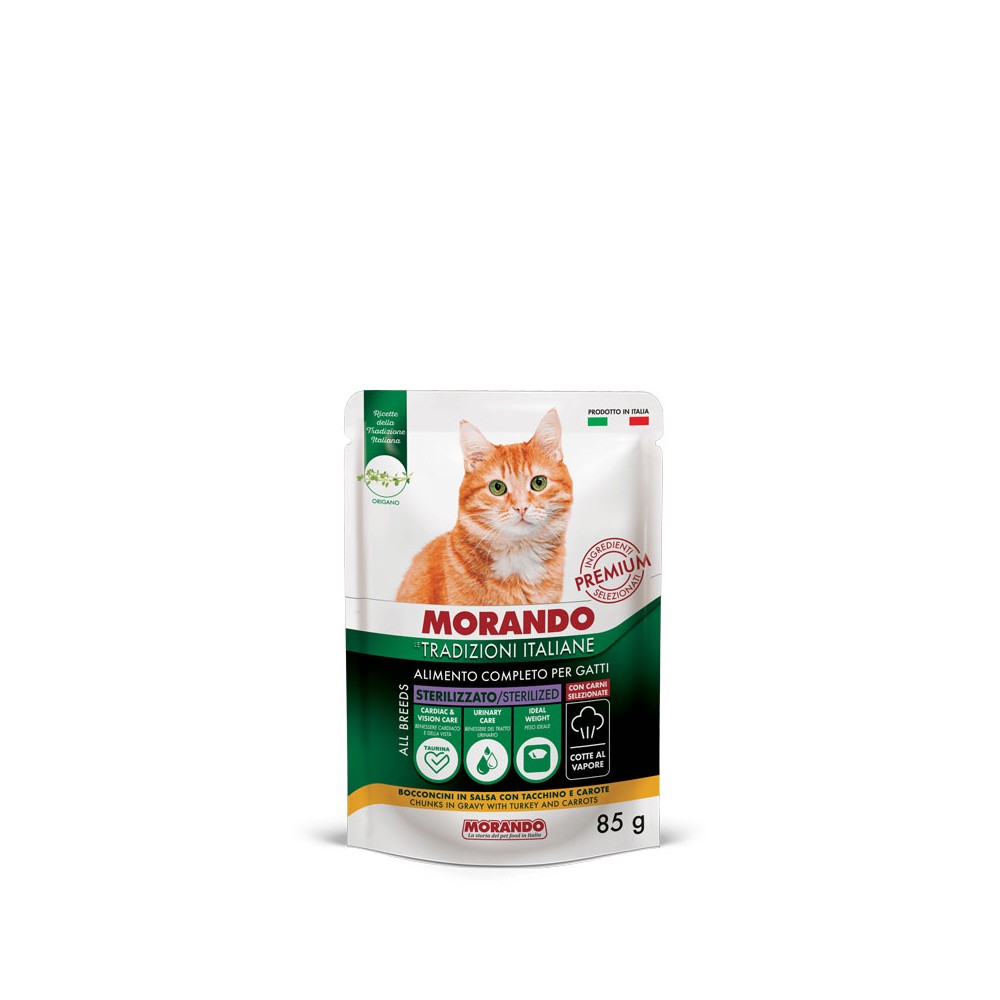 Morando Tradizioni Italiane Bocconcini in Salsa al Tacchino e Carote in Bustina