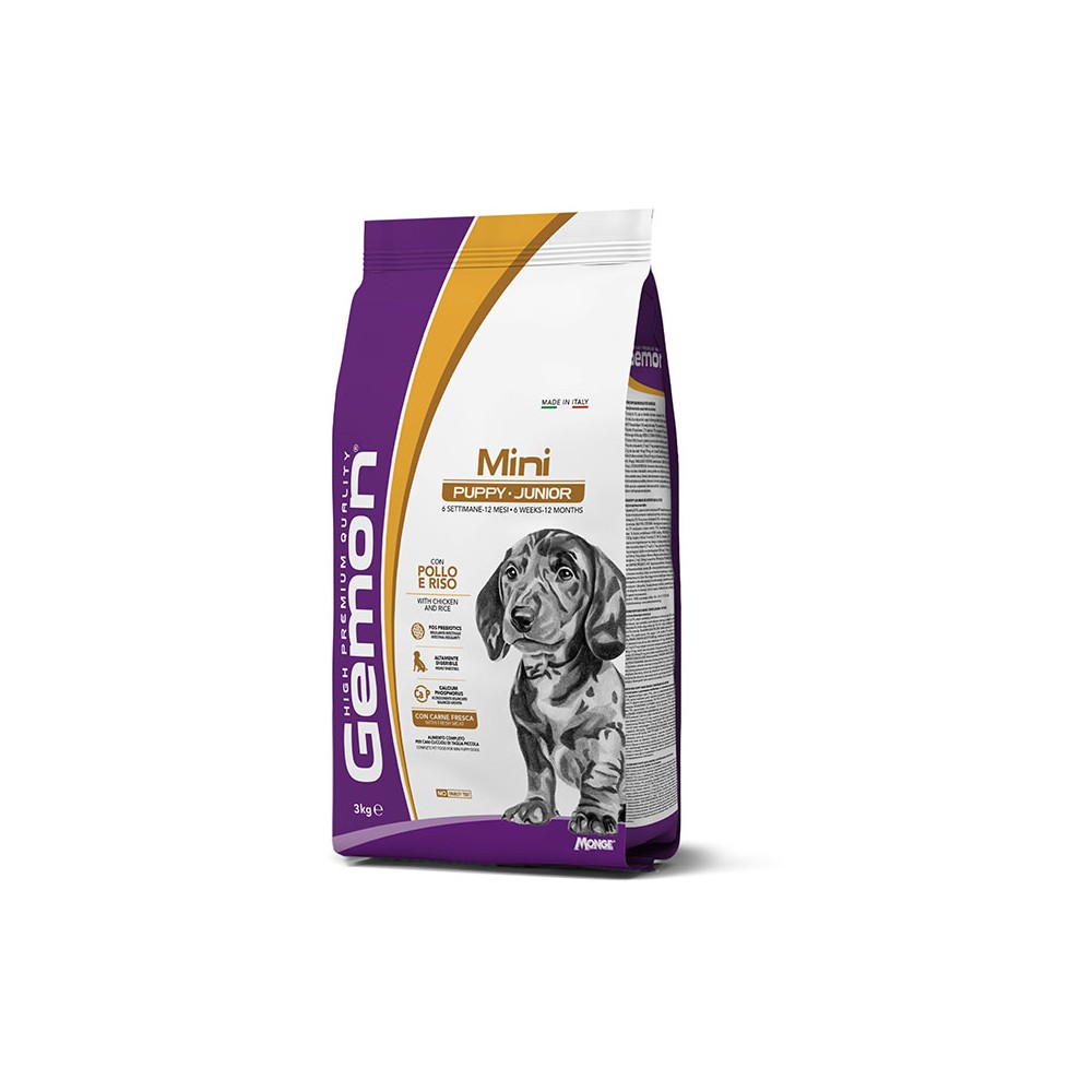 Gemon High Premium Quality Puppy & Junior Mini al Pollo e Riso