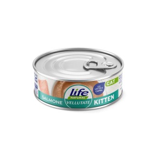 Life Natural Vellutate Kitten al Salmone con Latte di Capra in Vaschetta