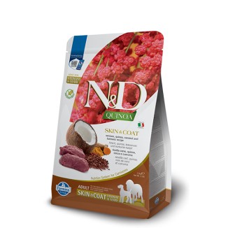Farmina N&D Quinoa Skin & Coat al Cervo con Cocco e Curcuma Medium/Maxi