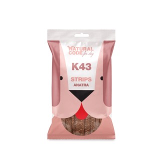 Natural Code K43 Snack Strips all'Anatra