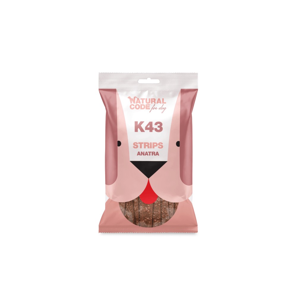 Natural Code K43 Snack Strips all'Anatra