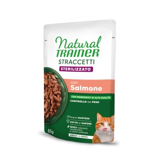 Natural Trainer Straccetti Sterilised al Salmone in Bustina