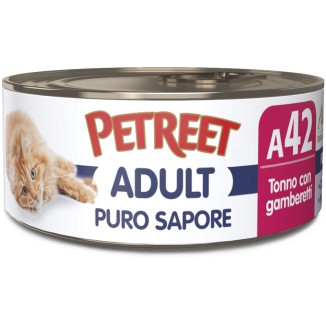 Petreet Puro Sapore al Tonno con Gamberetti in Lattina