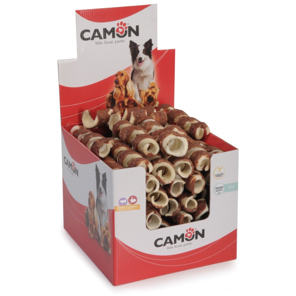 Camon Curls&Snacks al Coniglio e Pelle Bovina