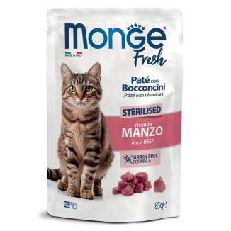 Monge Fresh Paté con Bocconcini al Manzo in Bustina