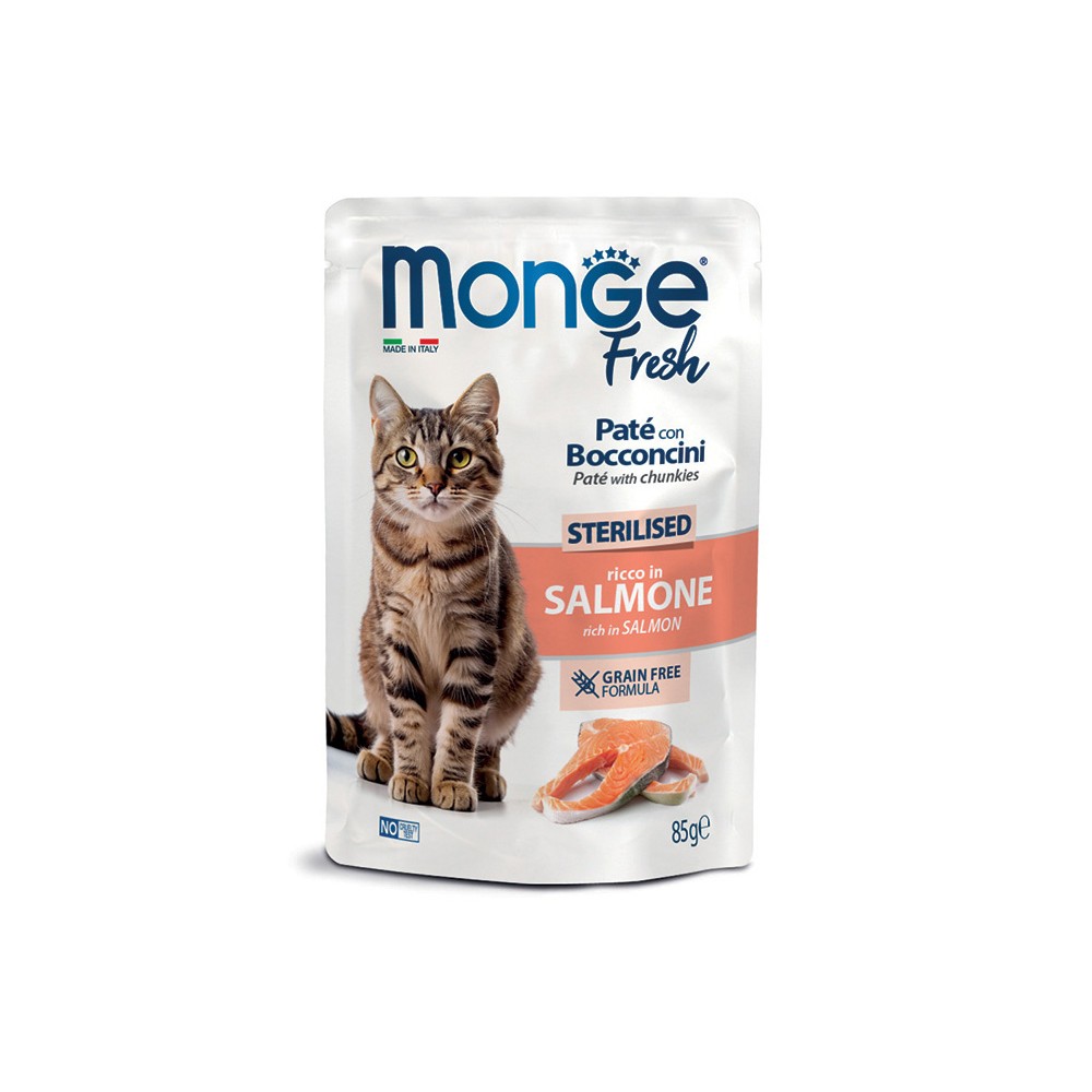 Monge Fresh Paté con Bocconcini al Salmone in Bustina