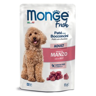 Monge Fresh Paté con Bocconcini al Manzo in Bustina