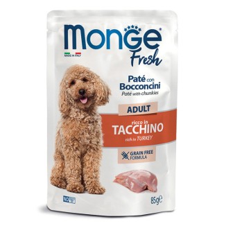 Monge Fresh Paté con Bocconcini al Tacchino in Bustina