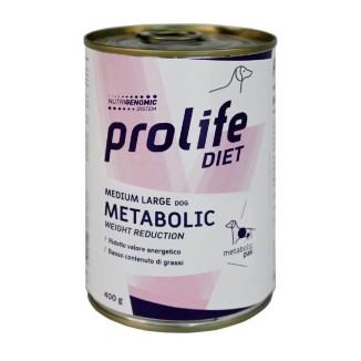 Prolife Metabolic Weight Reduction Medium/Large al Pollo e Agnello in Lattina