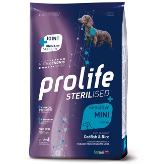 Prolife Sterilised Sensitive Mini al Merluzzo e Riso