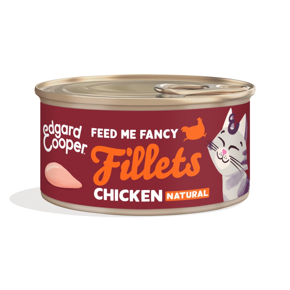 Edgard & Cooper Feed Me Fancy Fillets al Pollo in Scatola