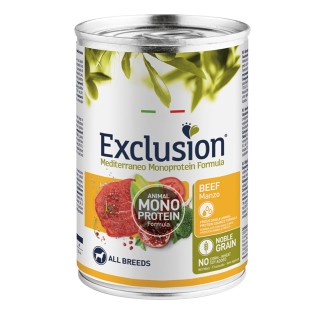 Exclusion Monoprotein Formula Noble Grain al Manzo in Lattina