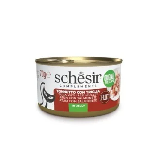 Schesir Complements umido filetti in jelly per gatti (Tonnetto e triglia)