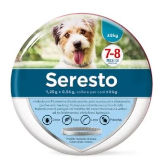 Elanco Seresto per cani fino a 8kg.