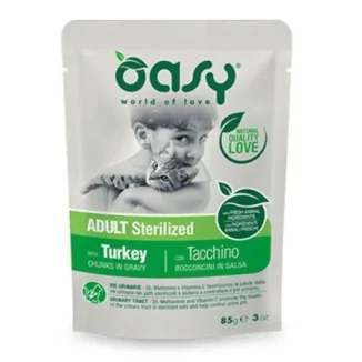 Oasy Bocconcini Adult Sterilized con Tacchino