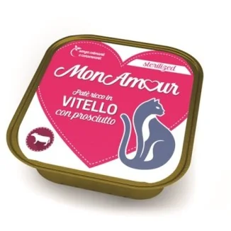 MonAmour Paté per gatti sterilizzati con vitello e prosciutto