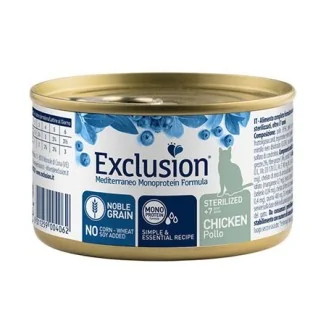 Exclusion Mediterraneo Sterilized +7 Cat Umido (Pollo)