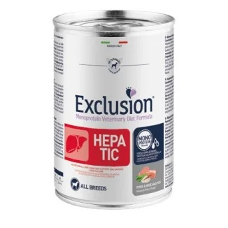 Exclusion Diet Hepatic Dog umido (maiale, riso e piselli)