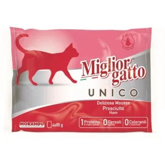 Miglior Gatto Unico Deliziosa Mousse Flowpack (prosciutto)