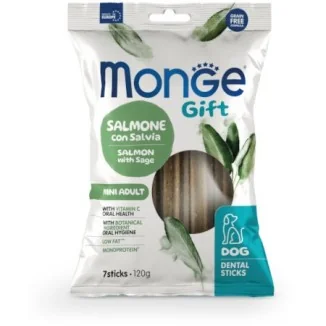 Monge Gift Dental Sticks Mini Adult (Salmone e Salvia)