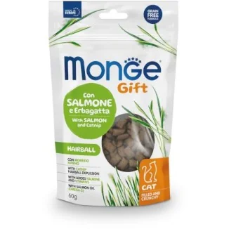 Monge Gift Filled and Crunchy Cat (hairball con salmone ed erba gatta)