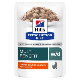 Hill's Prescription Diet w/d feline umido in bustina (pollo)