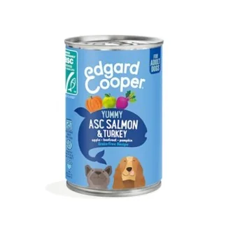 Edgard & Cooper Umido in lattina per cani (Salmone e Tacchino)