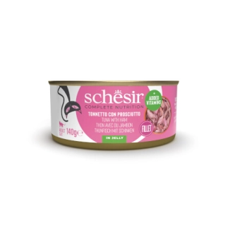 Schesir Complete Nutrition filetti in jelly in lattina per gatti (Tonnetto con prosciutto)