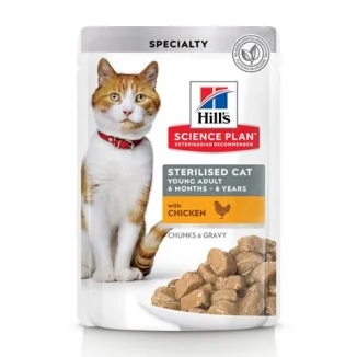 Hill's Science Plan feline Young Adult Sterilised bocconcini (pollo)