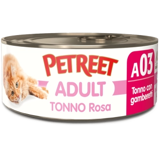 Petreet A03 Adult Tonno rosa (Tonno con Gamberetti)