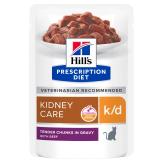 Hill's Prescription Diet k/d feline bocconcini al manzo