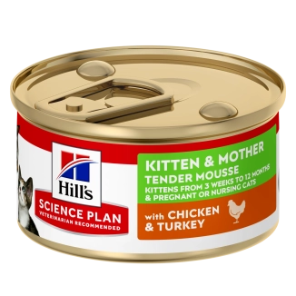 Hill's Science Plan feline kitten & mother render mousse