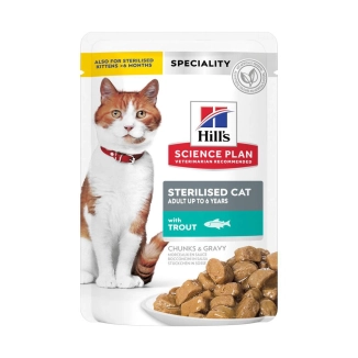 Hill's Science Plan feline Young Adult Sterilised bocconcini (trota)