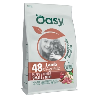 Oasy Monoprotein Formula Puppy & Junior Small/Mini all'Agnello