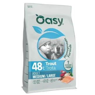 Oasy Monoprotein Formula Medium/Large alla Trota