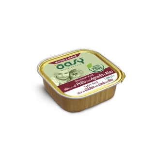Oasy Delizioso Paté Mature & Senior al Pollo con Agnello e Riso