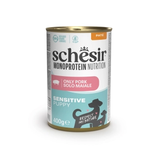 Schesir Monoprotein Nutrition Puppy al Maiale in Lattina